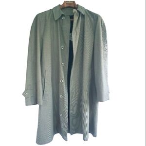 Vintage English Squire Men's Coat. Mini Houndstooth Khaki and Black. Size 42